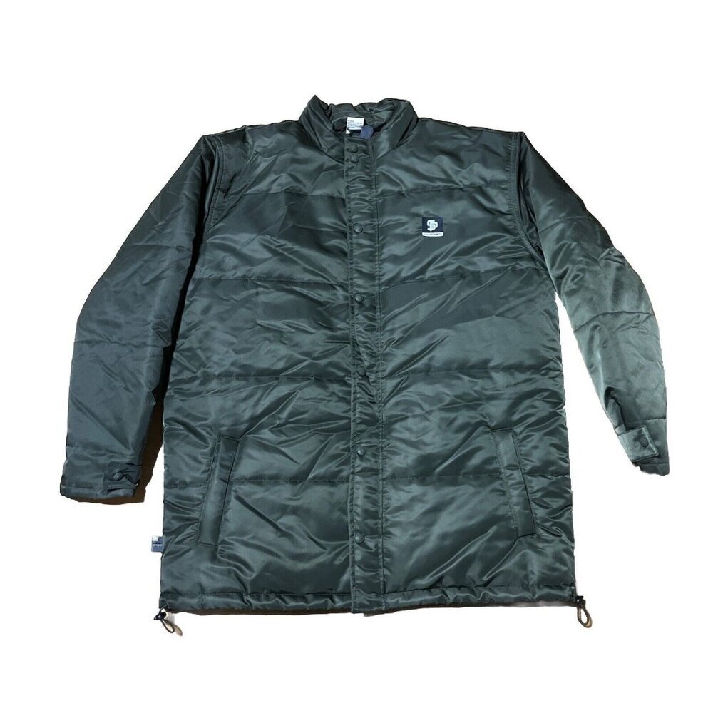 Vintage Rocawear State Property Jacket Mens XL Army Green Puffer Full Zi…